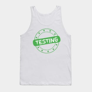 Testing Stamp Icon Tank Top